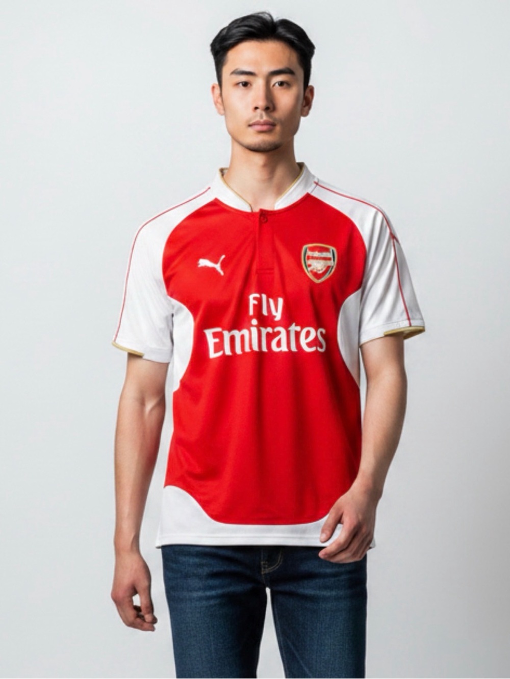 Arsenal Jersey Premier League Soccer Alexis 17 Puma 2010s Red Shirt Size S